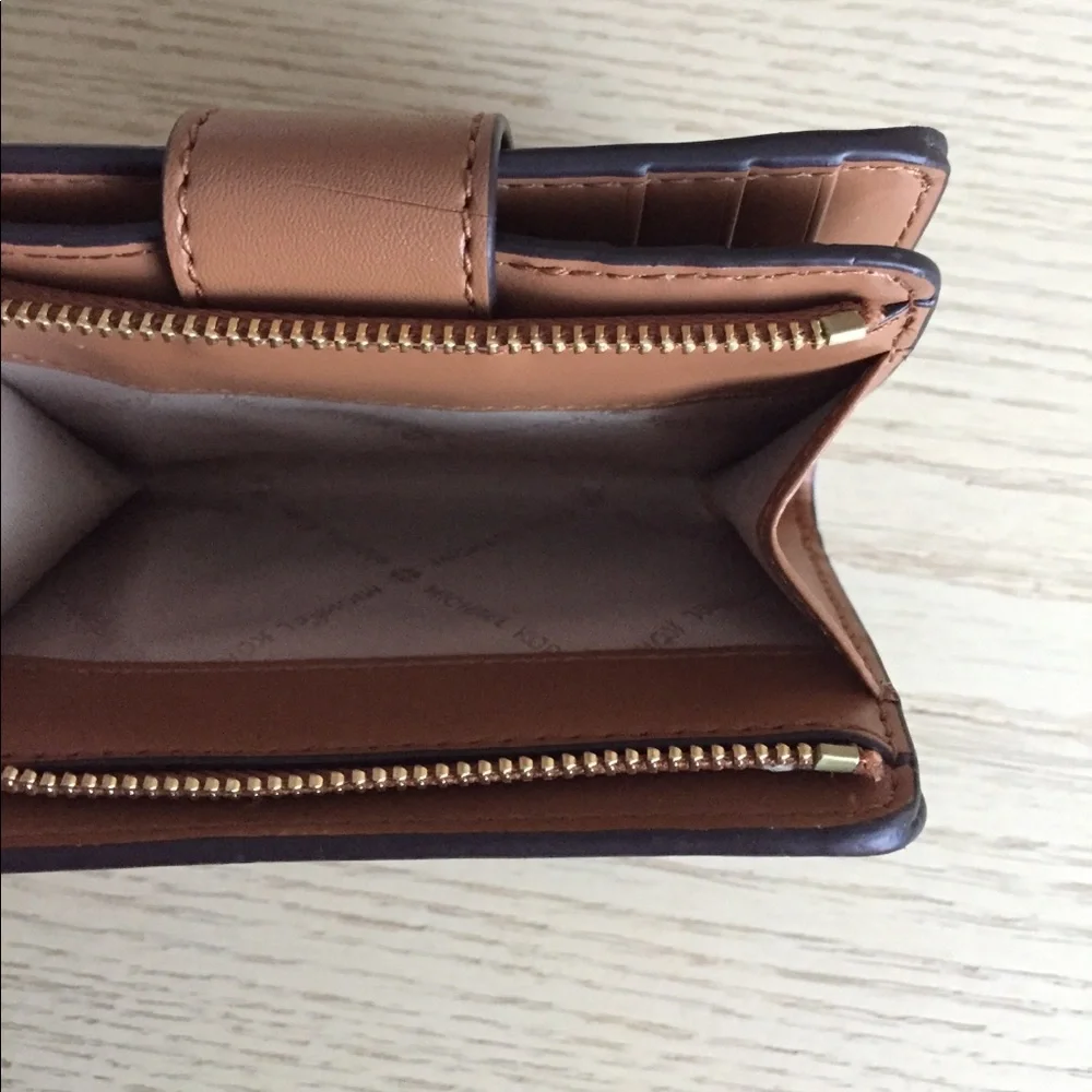 Michael Kors Brown Acorn Compact Wallet